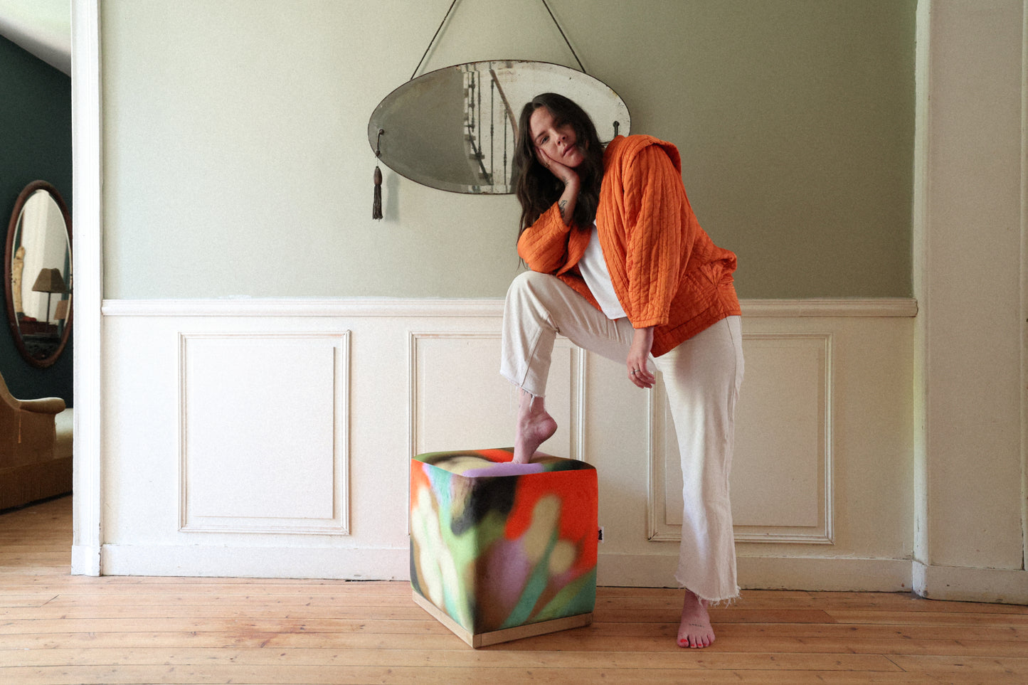 Pouf carré "Swallow"