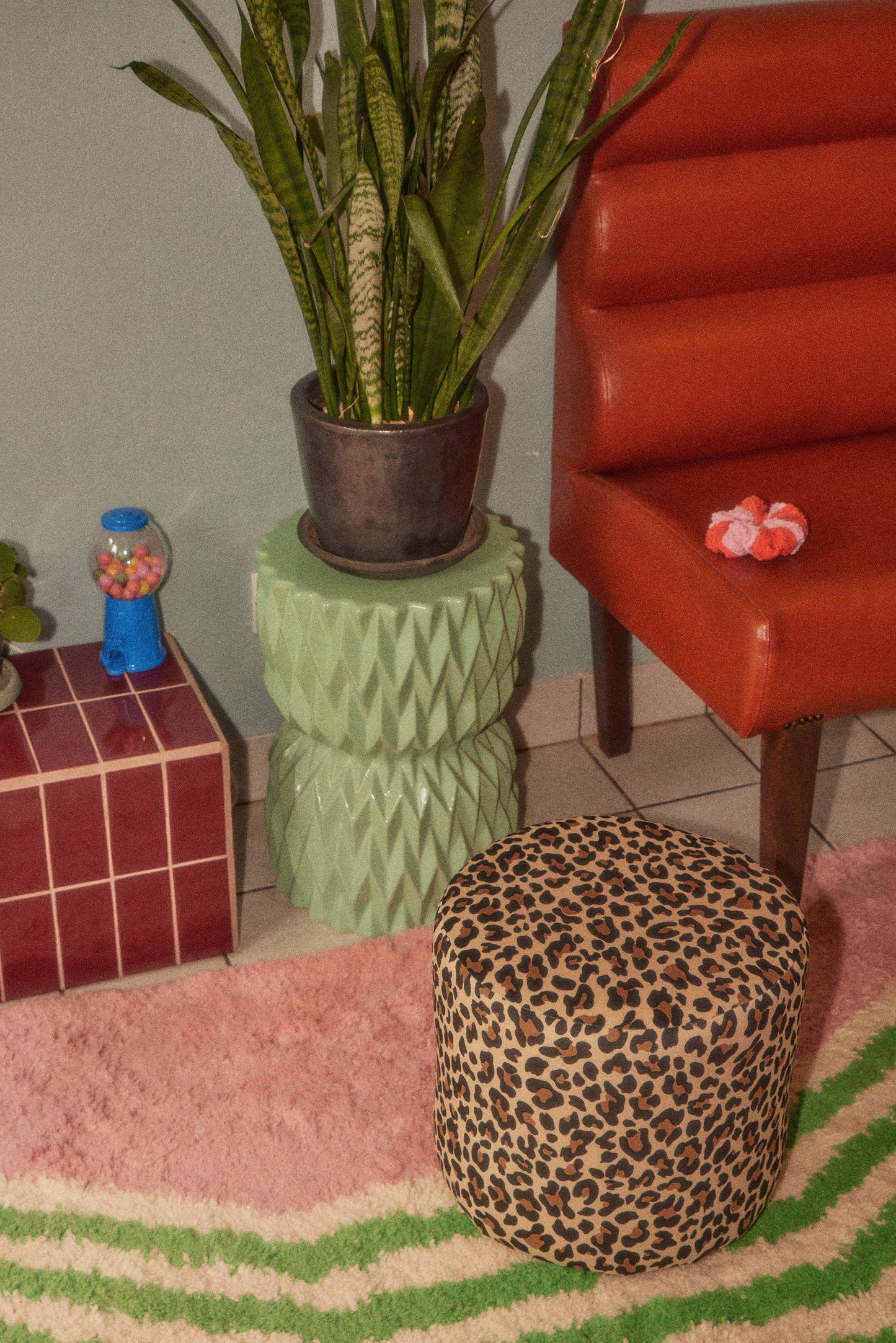 Pouf TIKI petit modèle/petit motif